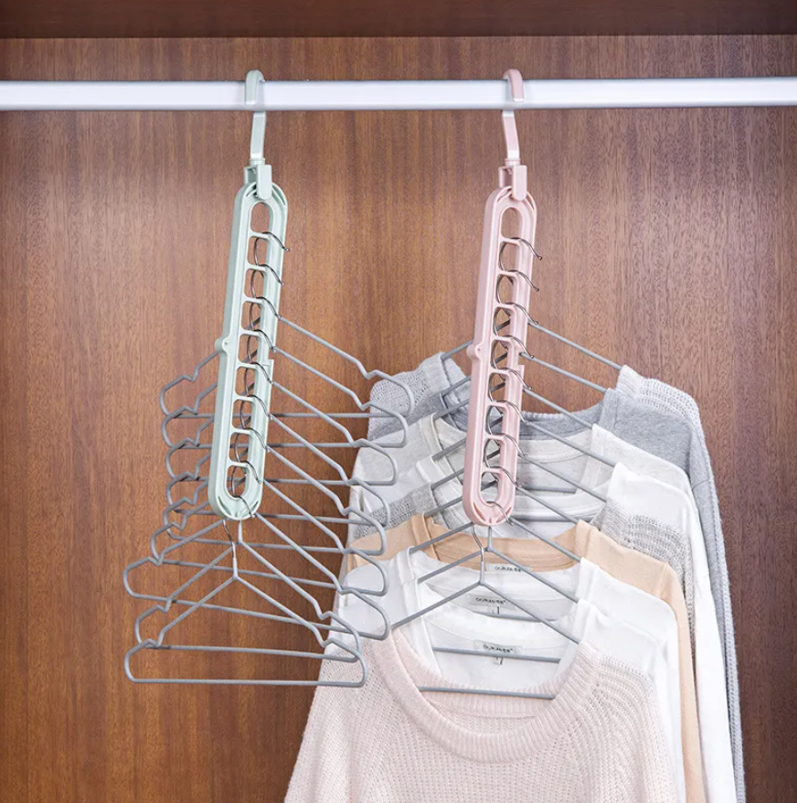 Foldable Multi-Hole Clothes Hanger